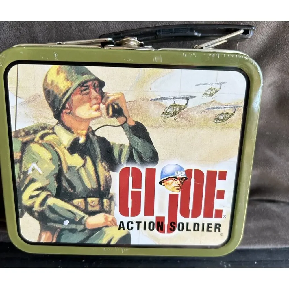 Vintage G.I. Joe Action Soldier - Mini Metal Tin Lunch Box By Hasbro Inc. 1998